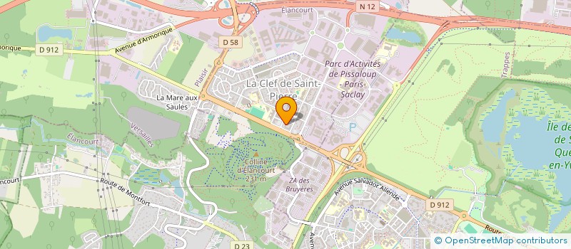 localisation de l'entreprise MONSIEUR SEBASTIEN DAVID  ELANCOURT