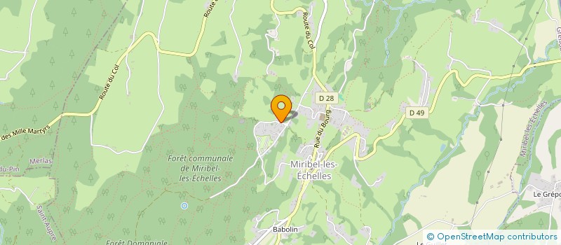 localisation de l'entreprise MONSIEUR SEBASTIEN DAVID  MIRIBEL-LES-ECHELLES