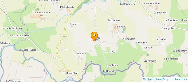 localisation de l'entreprise MONSIEUR SEBASTIEN DAVID  THOURIE