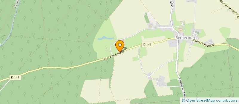 localisation de l'entreprise MONSIEUR SEBASTIEN DAVID  BEMECOURT