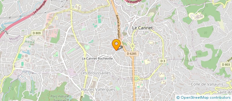 localisation de l'entreprise MONSIEUR SEBASTIEN DE FELICE à LE CANNET