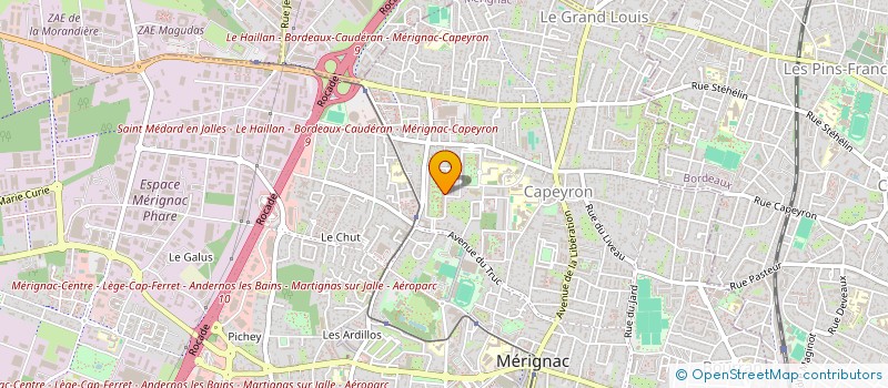 localisation de l'entreprise MONSIEUR SEBASTIEN DE SCHROODER  MERIGNAC