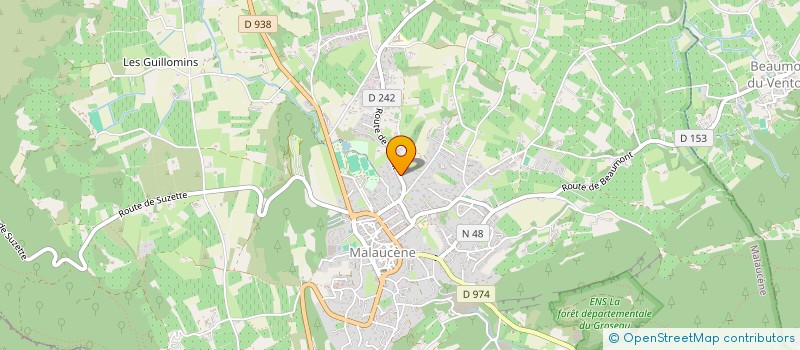 localisation de l'entreprise MONSIEUR SEBASTIEN DEBARD  MALAUCENE