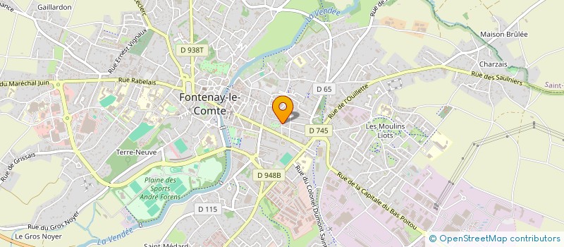 localisation de l'entreprise MONSIEUR SEBASTIEN DEBEAULIEU à FONTENAY-LE-COMTE