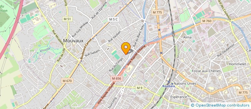 localisation de l'entreprise MONSIEUR SEBASTIEN DEBENATH à TOURCOING