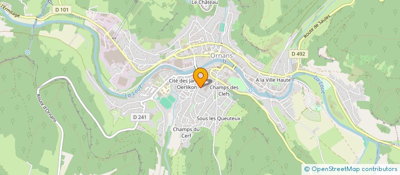 localisation de l'entreprise MONSIEUR SEBASTIEN DEBOUCHE  ORNANS