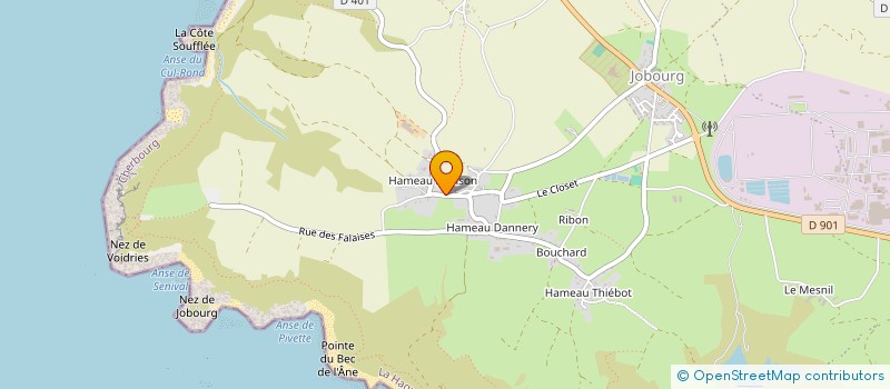 localisation de l'entreprise MONSIEUR SEBASTIEN DEBROIS  LA HAGUE