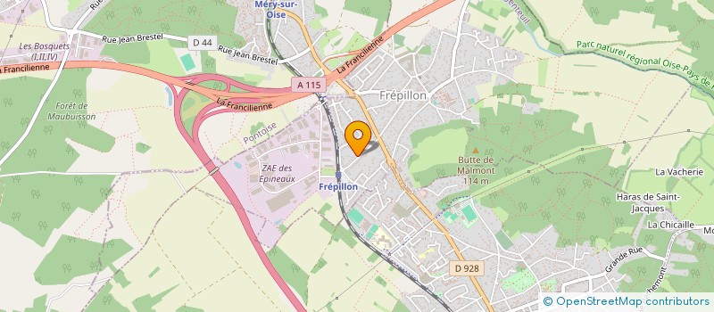 localisation de l'entreprise MONSIEUR SEBASTIEN DECAMPS  FREPILLON