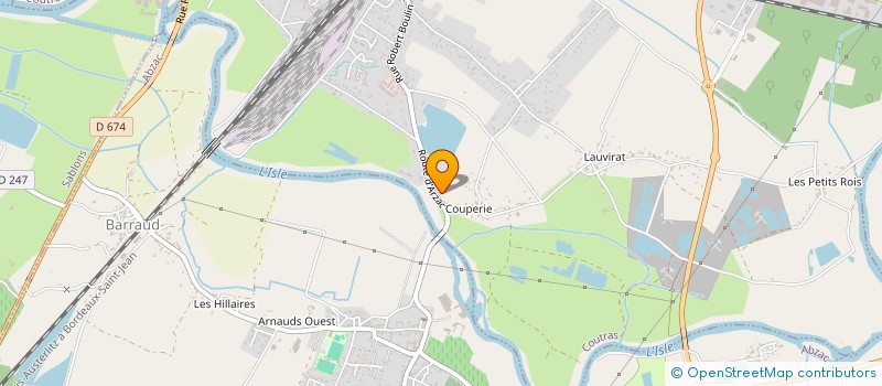 localisation de l'entreprise MONSIEUR SEBASTIEN DECHENOIX  COUTRAS