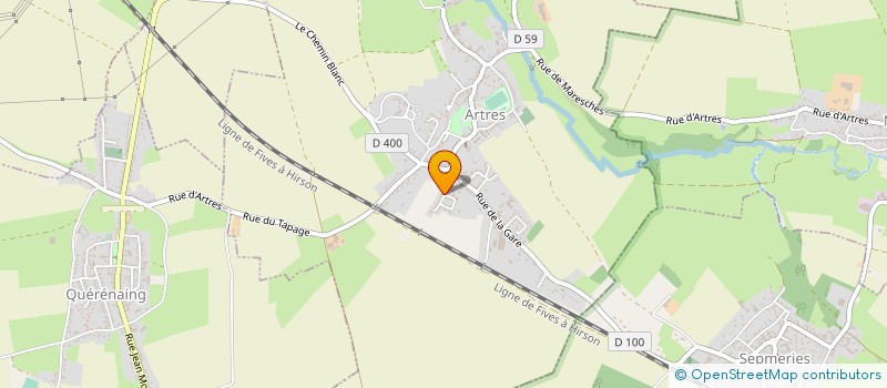 localisation de l'entreprise MONSIEUR SEBASTIEN DECONINCK  ARTRES