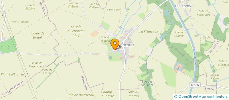 localisation de l'entreprise MONSIEUR SEBASTIEN DECORTE  MOYENCOURT