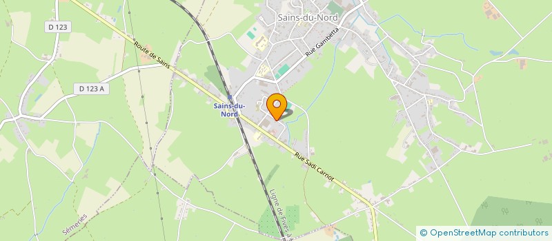 localisation de l'entreprise MONSIEUR SEBASTIEN DEGAND  SAINS-DU-NORD