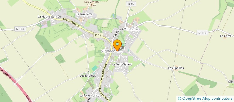 localisation de l'entreprise MONSIEUR SEBASTIEN DEGARDIN à VIGNACOURT