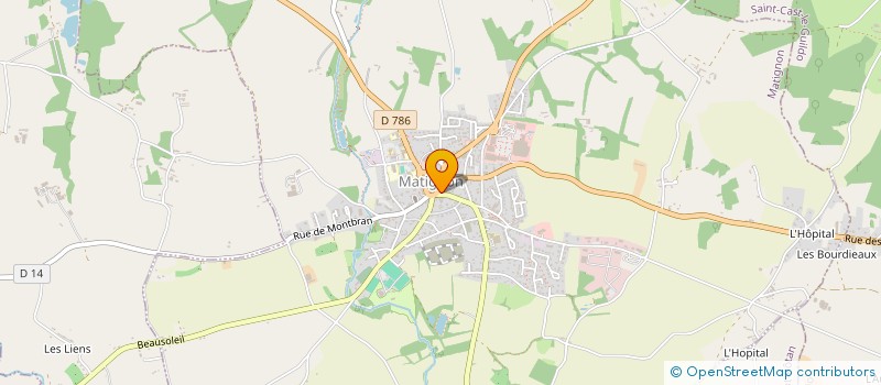 localisation de l'entreprise MONSIEUR SEBASTIEN DEGOIS  MATIGNON