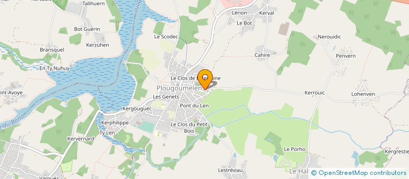 localisation de l'entreprise MONSIEUR SEBASTIEN DEGONZAGUE  PLOUGOUMELEN