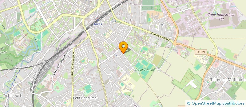 localisation de l'entreprise MONSIEUR SEBASTIEN DEGRAEVE à ARRAS