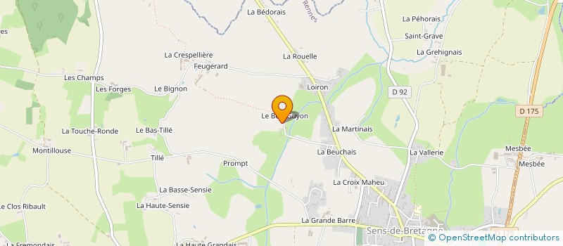 localisation de l'entreprise MONSIEUR SEBASTIEN DEGRANGE  SENS-DE-BRETAGNE