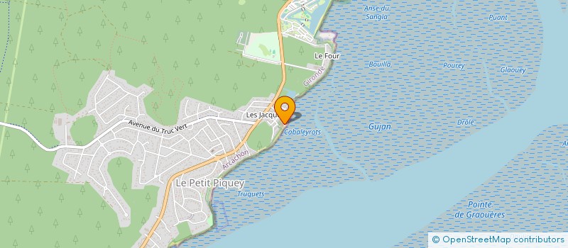 localisation de l'entreprise MONSIEUR SEBASTIEN DEGRAVE à LEGE-CAP-FERRET