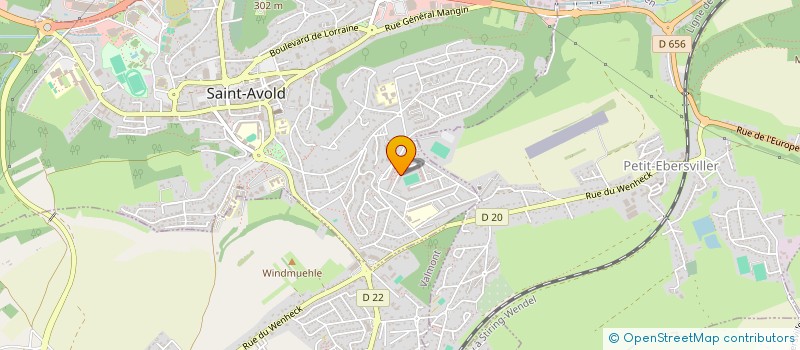 localisation de l'entreprise MONSIEUR SEBASTIEN DEHRE  SAINT-AVOLD