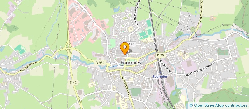 localisation de l'entreprise MONSIEUR SEBASTIEN DEJARDIN  FOURMIES