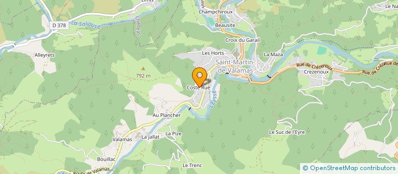 localisation de l'entreprise MONSIEUR SEBASTIEN DELAGORDERY  SAINT-MARTIN-DE-VALAMAS