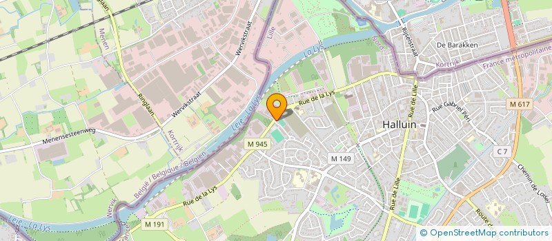 localisation de l'entreprise MONSIEUR SEBASTIEN DELAHAYE  HALLUIN