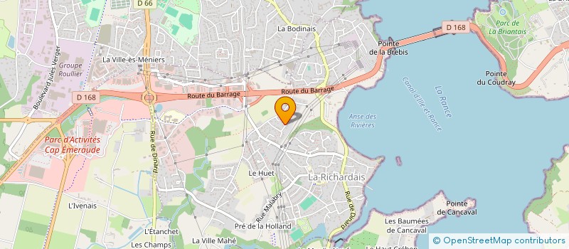 localisation de l'entreprise MONSIEUR SEBASTIEN DELAIRE  LA RICHARDAIS