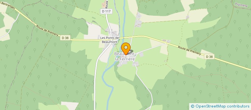 localisation de l'entreprise MONSIEUR SEBASTIEN DELARME à BEAUMONT-LA-FERRIERE