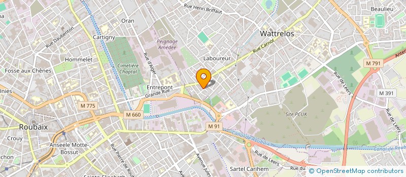 localisation de l'entreprise MONSIEUR SEBASTIEN DELASALLE  WATTRELOS