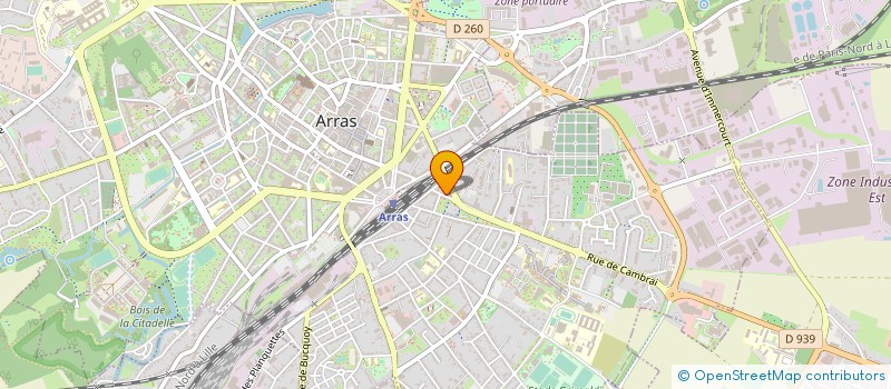 localisation de l'entreprise MONSIEUR SEBASTIEN DELATTRE à ARRAS