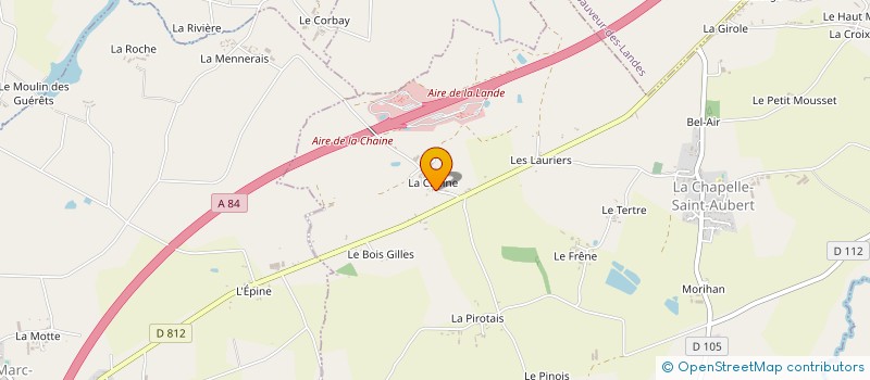 localisation de l'entreprise MONSIEUR SEBASTIEN DELAUNAY  LA CHAPELLE SAINT AUBERT