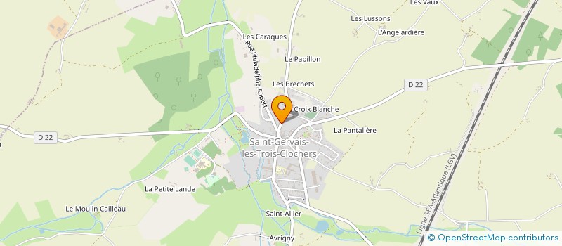 localisation de l'entreprise MONSIEUR SEBASTIEN DELAVIGNE à SAINT-GERVAIS-LES-TROIS-CLOCHERS