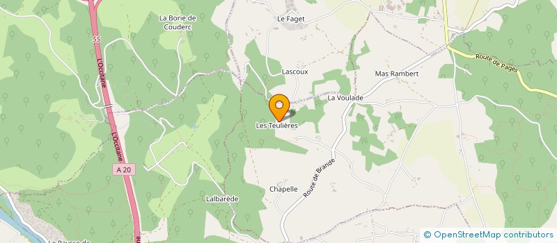 localisation de l'entreprise MONSIEUR SEBASTIEN DELBREIL  LACHAPELLE-AUZAC