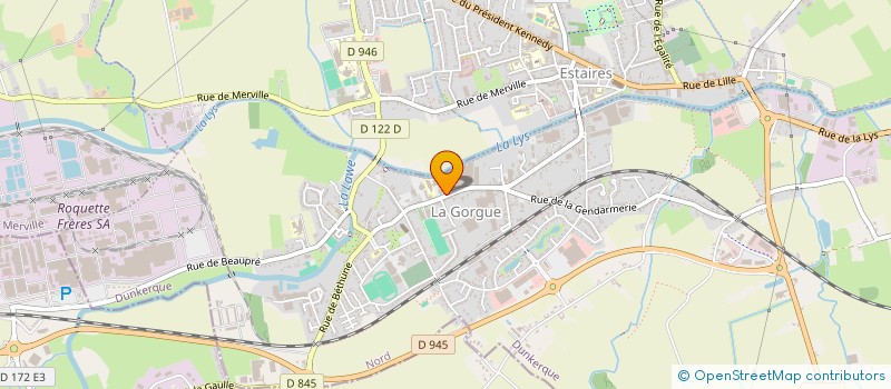 localisation de l'entreprise MONSIEUR SEBASTIEN DELEFLIE  LA GORGUE