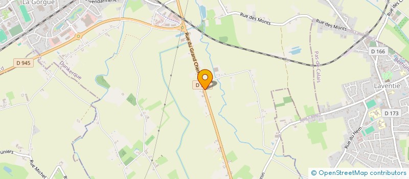 localisation de l'entreprise MONSIEUR SEBASTIEN DELESALLE  LA GORGUE