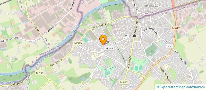 localisation de l'entreprise MONSIEUR SEBASTIEN DELEU  HALLUIN