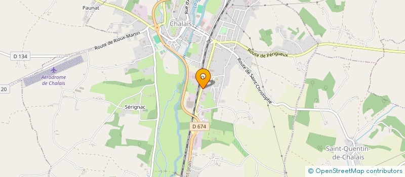 localisation de l'entreprise MONSIEUR SEBASTIEN DELOM à CHALAIS