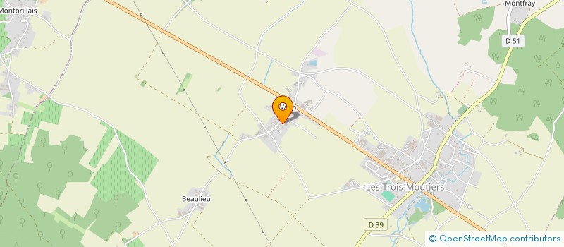 localisation de l'entreprise MONSIEUR SEBASTIEN DELOR  LES TROIS-MOUTIERS