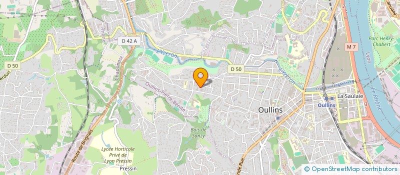 localisation de l'entreprise MONSIEUR SEBASTIEN DELORME  OULLINS-PIERRE-BENITE