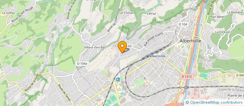 localisation de l'entreprise MONSIEUR SEBASTIEN DELVALLEE  ALBERTVILLE