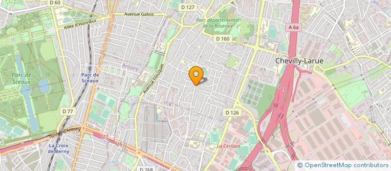 localisation de l'entreprise MONSIEUR SEBASTIEN DELVILLE  L'HAY-LES-ROSES