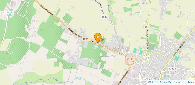 localisation de l'entreprise MONSIEUR SEBASTIEN DEMPEYRAT à BRIE-SOUS-BARBEZIEUX