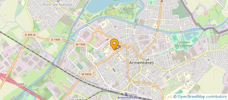 localisation de l'entreprise MONSIEUR SEBASTIEN DENDIEVEL  ARMENTIERES