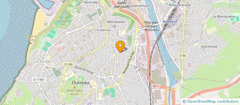 localisation de l'entreprise MONSIEUR SEBASTIEN DENIS  OUTREAU