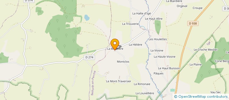 localisation de l'entreprise MONSIEUR SEBASTIEN DENIS à BELFORET-EN-PERCHE