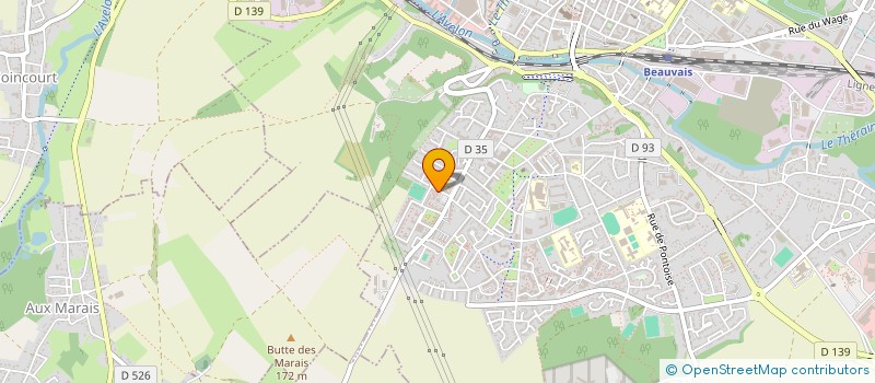 localisation de l'entreprise MONSIEUR SEBASTIEN DENIS  BEAUVAIS