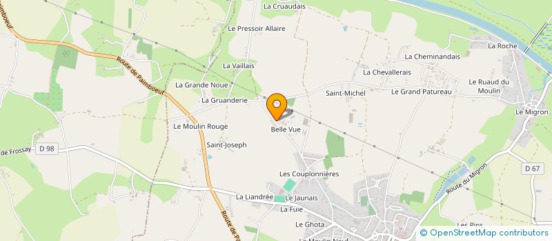 localisation de l'entreprise MONSIEUR SEBASTIEN DENIS à FROSSAY