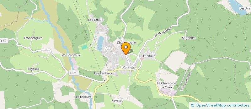 localisation de l'entreprise MONSIEUR SEBASTIEN DENNILAULER  PEYRELEVADE