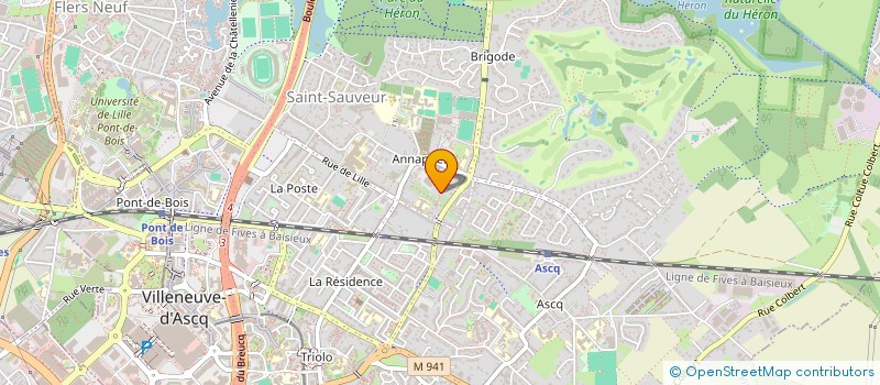 localisation de l'entreprise MONSIEUR SEBASTIEN DENNIN  VILLENEUVE-D'ASCQ