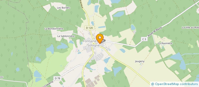 localisation de l'entreprise MONSIEUR SEBASTIEN DERBOIS  FONTAINES-EN-SOLOGNE